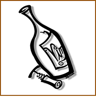 Vino Bottle Metal Wall Art